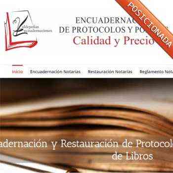 encuadernación de libros y protocolos